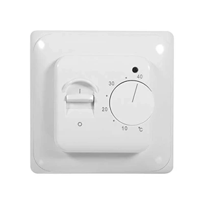 Image of Wall Mounted Thermostat Mechanical Manual Heating Air Condition Temperature Control Switch Safety and Energy Saving Room Floor 230V AC