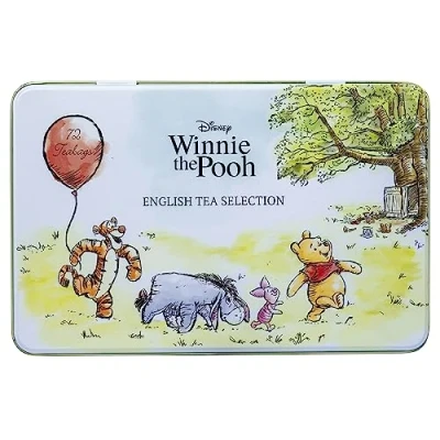 Image of New English Teas Winnie the Pooh &amp; Friends Tea Tin with 72 Selection Teabags