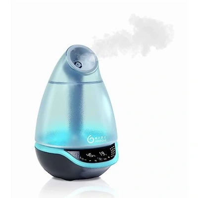 Image of Babymoov Hygro Plus Humidifier for Baby, Ultrasonic Cool Mist Baby with Night Light and Automatic Humidity Control