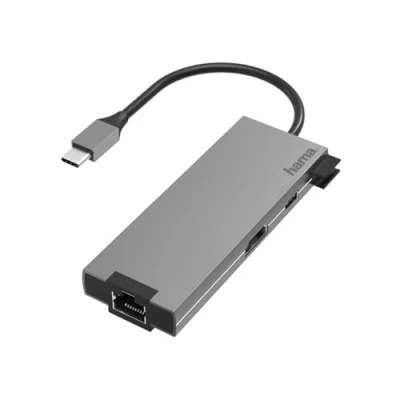 Image of Hama USB C Multiport, 5 Ports, HDMI+LAN