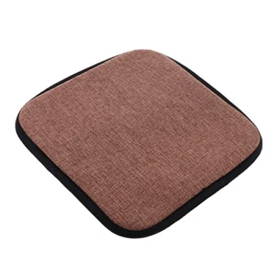 Image of Baoblaze Cotton Brown Office and Home Cushions Dining Pads, Square 35cm