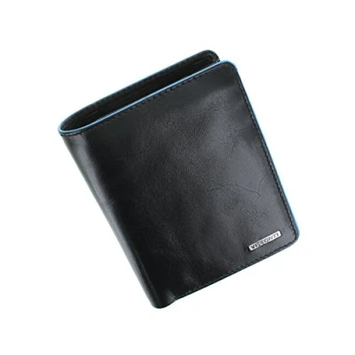 Image of VISCONTI Alps Collection Ralph Leather Wallet with RFID Protection ALP87 Black