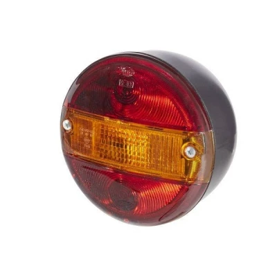Image of LSX0436888 Rear light HELLA 2SE 001 685 201 Left, Right P21W, R5W black 12, 24V without bulbs with seal, bulb holder