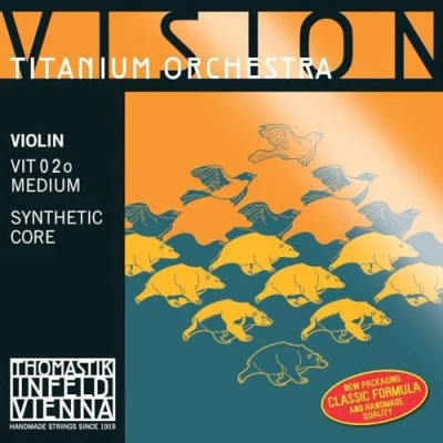 Image of Thomastik Einzelsaite für 4/4 Violine Vision Titanium Orchestra A Saite Kunststoffkern, Hydronalium umsponnen, mittel