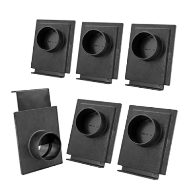Image of POWERTEC 70133 P6V 2 1/2 Inch Blast Gate for Dust Collector, Collection Fittings, 6 PK