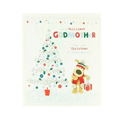 Image of Boofle Brilliant Godmother Extra Special Christmas Greeting Card Cute Xmas Cards