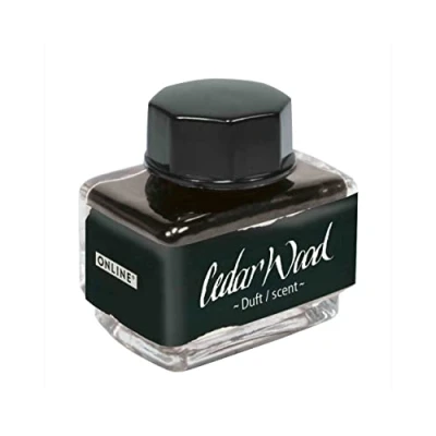 Image of ONLINE Ink of The Senses Black, bottle 15 ml, Colourful Fountain for Calligraphy, Handlettering, Writing Ink, Converter, Waterbased