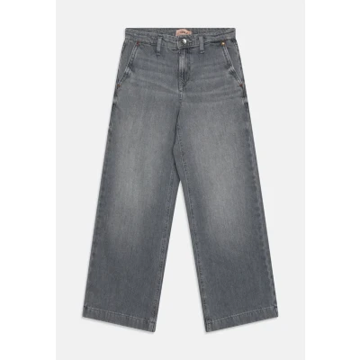Image of Kids ONLY Kogcomet WIDE leg Straight jeans for kids, Size: 10y, Medium grey denim