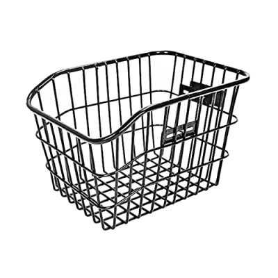 Image of Bicycle Basket Rear Waterproof Made of Metal Wire with Capacity for