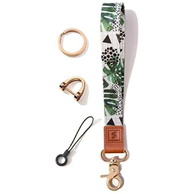 Image of SENLLY Wristlet Lanyard Strap for Keys, Original Pattern Design Wrist Keychain Holder