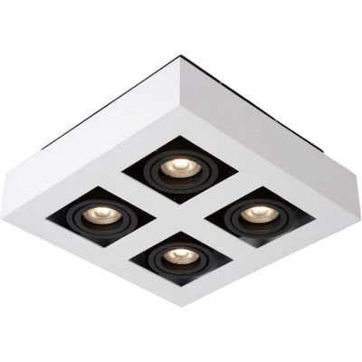 Image of Xirax Modern Ceiling Spotlight LED Dim to warm GU10 4x5W 2200K/3000K White