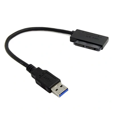 Image of Cablecc USB 3.0 to Micro SATA 7+9 16 Pin 1.8&quot; 90 Degree Angled Hard Disk Driver SSD Adapter Cable 10cm