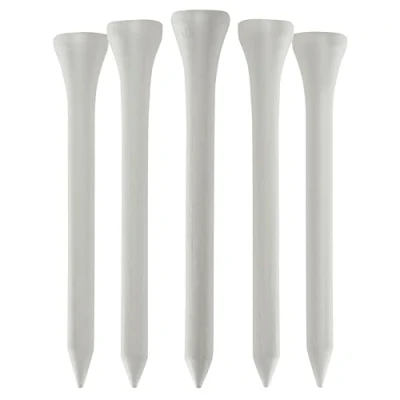 Image of TH Golf 70mm 2 3/4&quot; Premium White Bamboo Tees Sustainable Eco Friendly Pack of 100