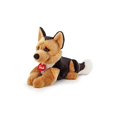 Image of Trudi Rusty German Shepherd Dog Plush toy, stuffed animals. Christmas and birthday gift 14x20x28cm size S Dogs model 22323