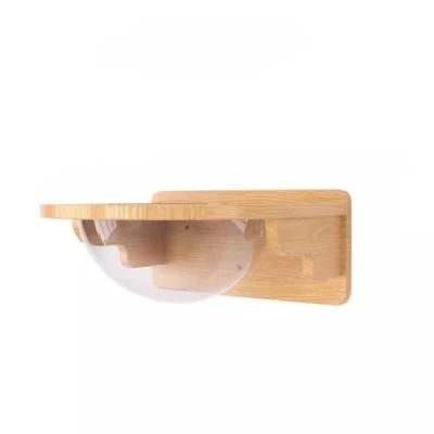 Image of DYUNCZ Cat Wall Shelves, Shelves and Perches for Wall, Furniture, Steps, Sleeping, Playing, Climbing, Lounging Easily Holds Up to 35 Lbs (Color : Flat top cabin)