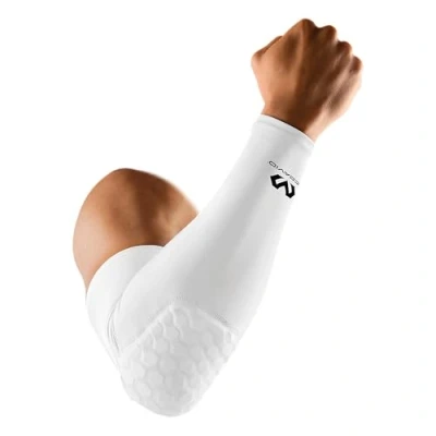Image of Mcdavid 6500 Hex Sleeve Compression Arm/Elbow for Protection and Support — Ideal Rugby, Basketball, Volleyball, Football Goalkeeping, More (One Sleeve), Schwarz,XS