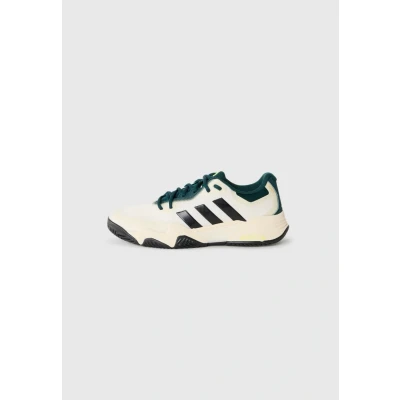 Image of adidas Men&#039;s Solematch Control 2 Tennis Shoes, White/Silver met./Aurora Ivy, 7 UK