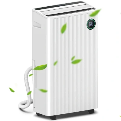 Image of HOMCOM 16L/Day Dehumidifier with Air Purifier and HEPA Filter, UVC, Ioniser, 5.5L Water Tank, 24H Timer, for Home Damp, Condensation, Mould Laundry Drying, White