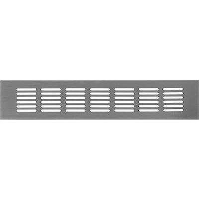 Image of LIRAST 60x300mm Silver Aluminium Radiator Grill 2x12 inch Kitchen Plinth Vent Cupboard Wardrobe Vents Air Covers Internal Ventilation Grilles Door for Interior Doors