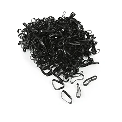 Image of Shires EZI GROOM Silicone Plaiting Bands Black