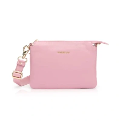 Image of Mandarina Duck Women Mellow Leather Clutch Bag, Lilac Rose, Taglia Unica
