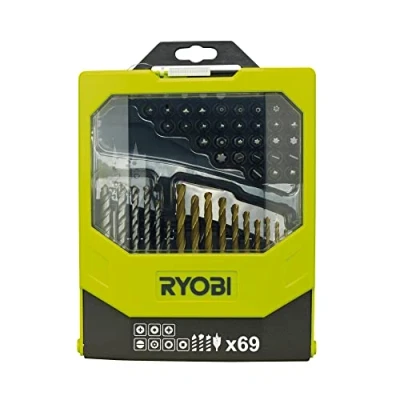 Image of Ryobi RAK69MIX Mixed Drilling and Driving Bit Set, 69 Piece