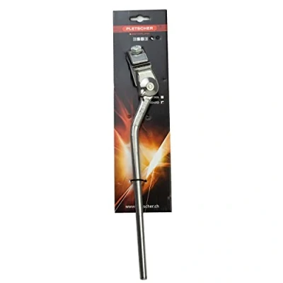 Image of Pletscher Standard Bottom Bracket Mounted Kickstand, Silver, 295mm, 20&quot; to 28&quot; (700c)