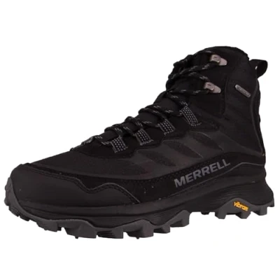 Image of Merrell Men&#039;s Flach Sneaker, Black, 12 UK
