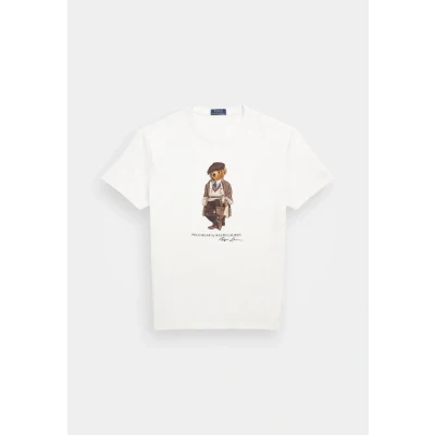 Image of Polo Ralph Lauren Short Sleeve Print Tshirt, Women&#039;s, Size: Small, White