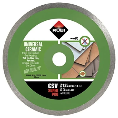 Image of RUBI 30883 General Diamond Disc Continuous Ceramic (CSV) 125 mm SUPERPRO, Grey,