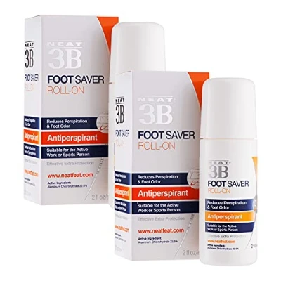 Image of Neat® 3B Foot Saver Roll On Antiperspirant for Feet 60ml TWIN PACK