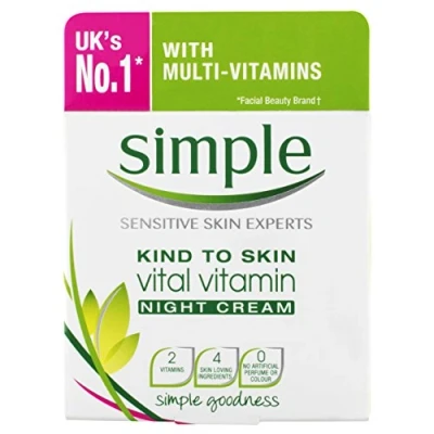 Image of Simple Kind to Skin Vital Vitamin Night Cream 50ml