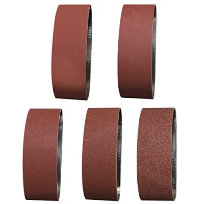 Image of Sruhrak Sanding Belt 100 x 560mm,10 Pcs Belts 2X 60/80/120/240/400 Assorted Grits for Sander,Best Wood,Metal and Paint