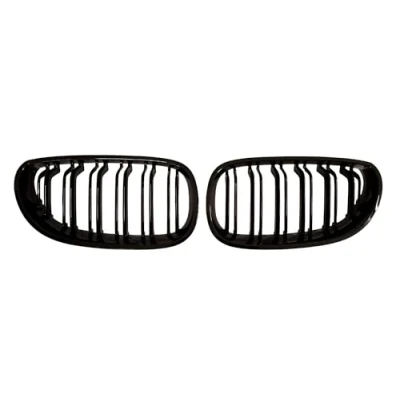 Image of Fits For BMW 5 Series E60 E61 Gloss Black Grills Performance Front Sport Grill