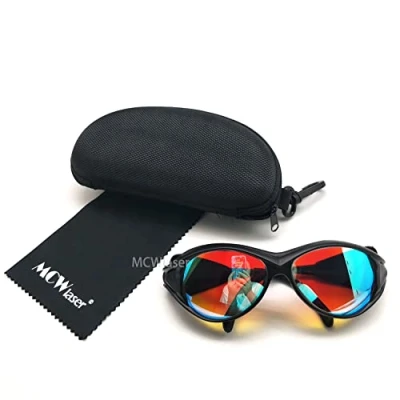 Image of MCWlaser Laser Safety Glasses 532nm Reflective Type Protective Eyewear Goggles For YAG Fiber Marking Cuttinge Inner carving Hair Tattoo Removal Beauty Treatment OD5+ CE