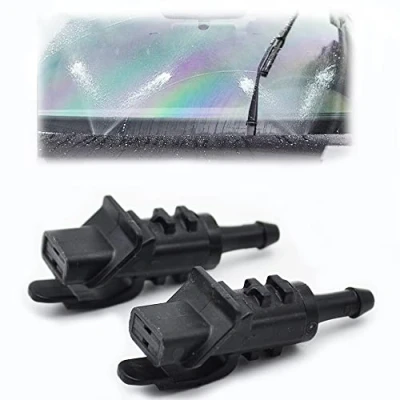 Image of XNASU Windscreen Washer Jets, for Hyundai i30 Elantra Touring 2007 2012 2 Pack Wiper Spray Nozzle, Car Pump, plastic Black