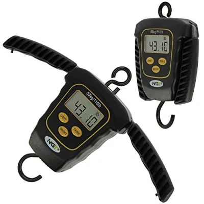 Image of DNA NGT Compact Carp Fishing Digital Weigh Scales Folding Handles 110lb / 50kg Capacity