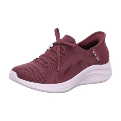 Image of Skechers Women&#039;s Ultra Flex 3.0 Brilliant Path Sneaker, Burgundy, 6.5 UK