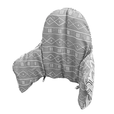 Image of Longgouk Cushion for High Chair, Chair Pad IKEA Antilop Highchair, Seat Pad, Built in Inflatable Cushion, Soft and Comfortable, Baby Sitting More Comfortable (Check Stripe)