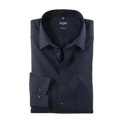 Image of OLYMP Shirt Luxor Modern Fit Dark Blue size 37