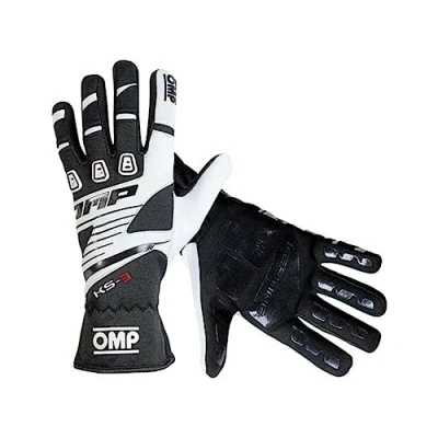 Image of OMP ompkk02743e076 X L KS 3 Gloves MY2018 Black/White sz xl