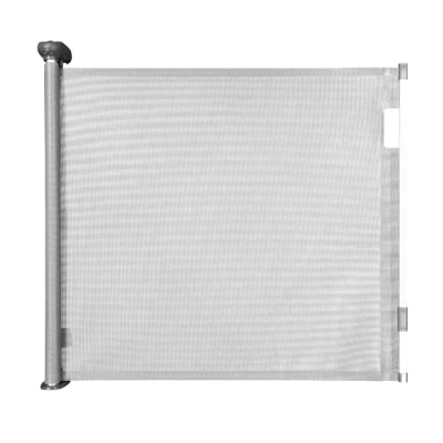 Image of Badabulle Safe &amp; Roll Retractable Safety Gate, Stair Gates for Baby and Pets, Extends from Narrow up to 140cm, Double Locking System