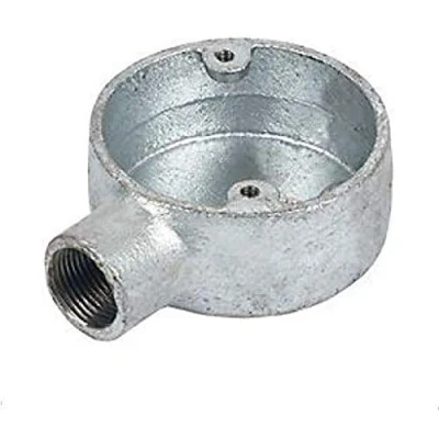 Image of 25mm Conduit 1 Way Terminal Box Galvanised (1)