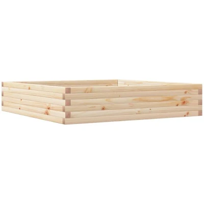 Image of vidaXL Garden Planter 110x110x23 cm Solid Wood Pine