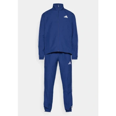 Image of adidas Sportswear Basic 3 Stripes SET Tracksuit, Men&#039;s, Size: Small, Dark blue