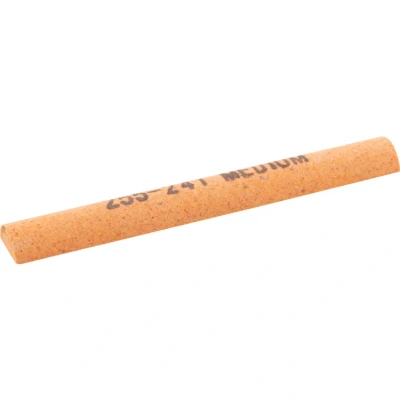 Image of Kennedy 100X13MM Half Round Sharpening Abrasive Stone Aluminium Oxide Medium