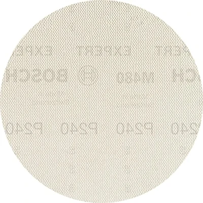 Image of Bosch Professional 50x Expert M480 Sanding Net (for Hardwood, Paint on wood, Ø 125 mm, Grit 240, Accessories Random Orbital Sander)