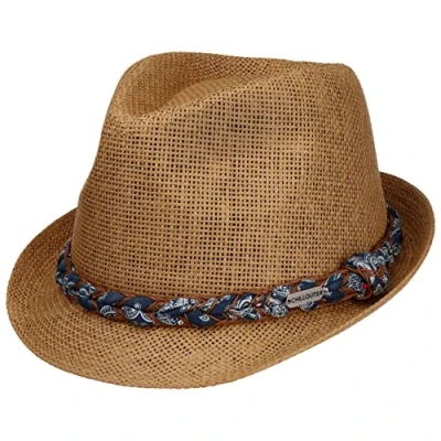 Image of CHILLOUTS Unisex_Adult Labasa Hat, 81 Navy/Brown, XL