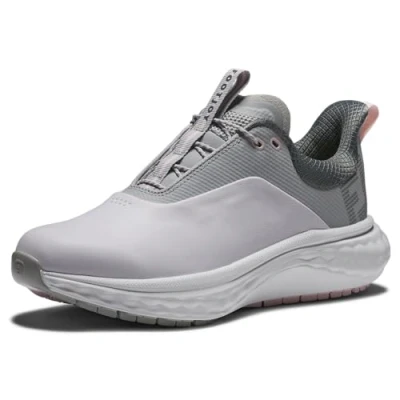 Image of FootJoy FJ Quantum Women&#039;s Golf Shoe, White/Grey/Pink, 4.5 UK