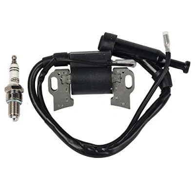 Image of Carkio Ignition Coil w/Spark Plug Compatible with Honda Gx240 Gx270 Gx340 Gx390 8 9 11 13hp Engine New